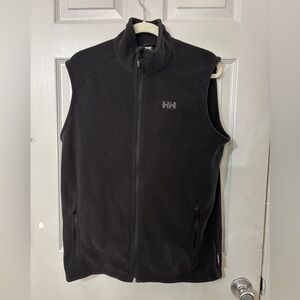 Helly Hansen Large Men's fleece vest Black gorp outdoors hiking ski snowboard